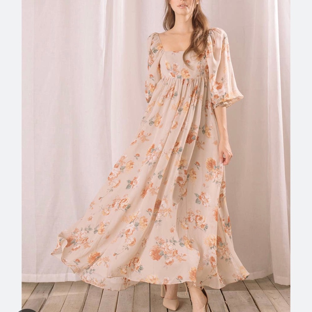 Floral Boho Maxi Dresss